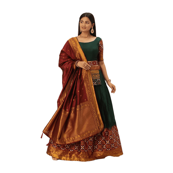 Parvdi Indian Traditional Party Wear Dress for Women Ethnic Wear Fully Stitched Lehenga Choli Set With Dupatta
