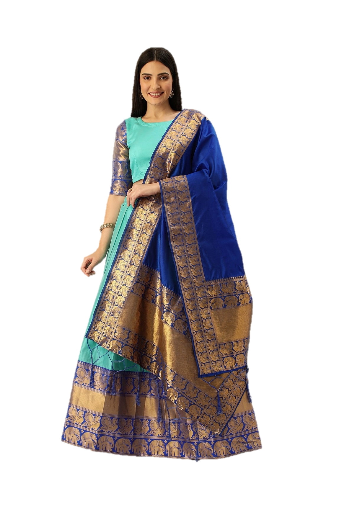 Parvdi Lehenga Choli für Partys, indischer Stil, fertig genäht, Lehenga mit Dupatta, Rosa und silberfarben, X-Small Parvdi Lehenga Choli für Partys, indischer Stil, fertig genäht, Lehenga mit Dupatta, Rosa und silberfarben, X-Small