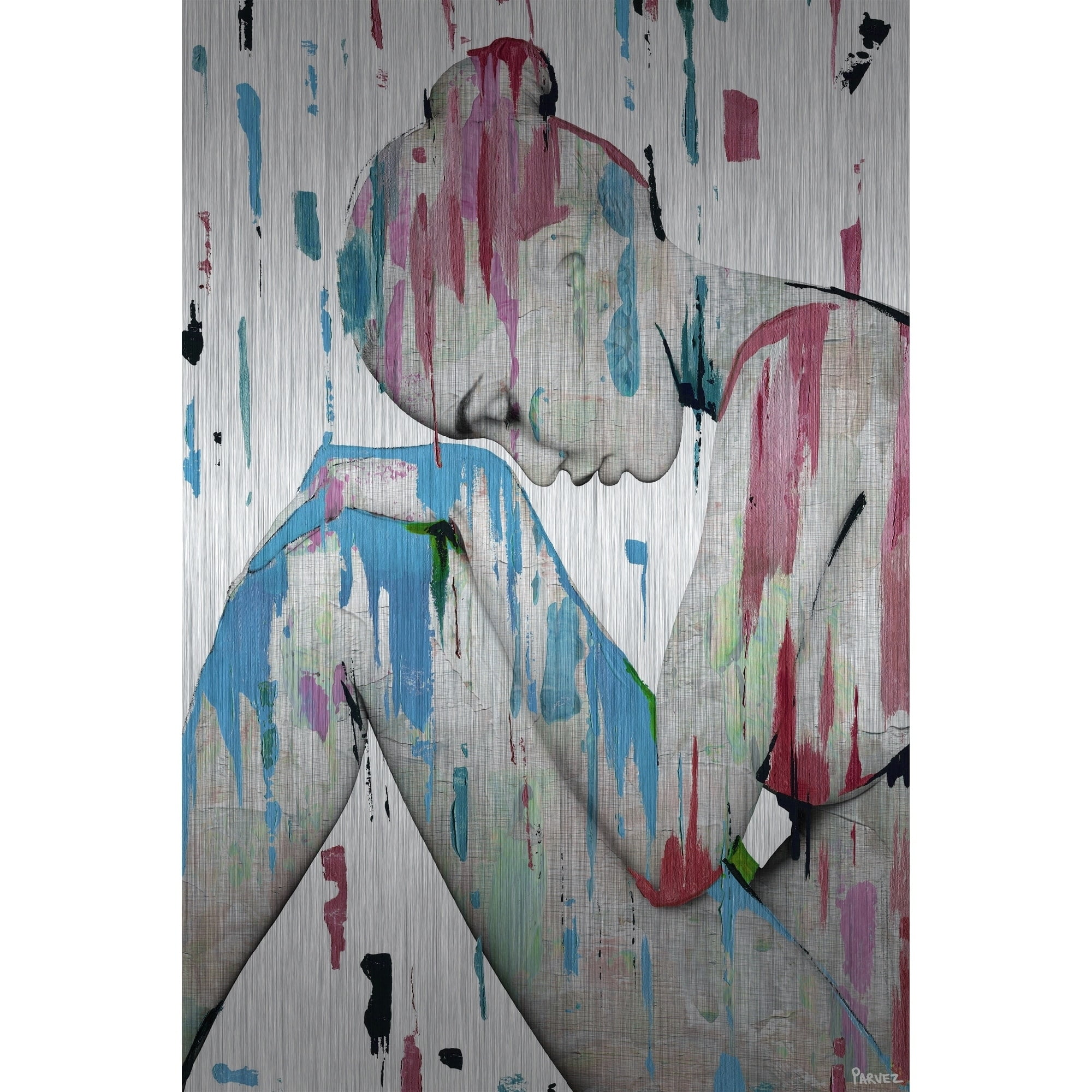 Parvez Taj A Dreaming Beauty Aluminum Wall Art