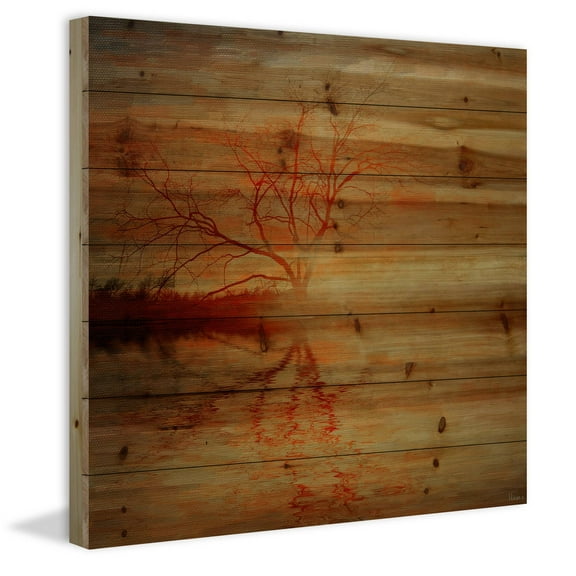 Parvez Taj Amazing Sunset Pinewood Wall Art