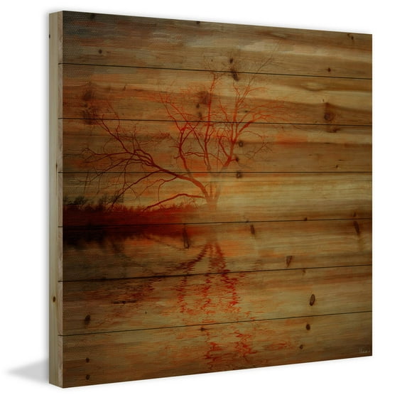 Parvez Taj Amazing Sunset Pinewood Wall Art