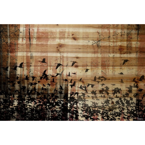 Parvez Taj Aspen Wood Pinewood Wall Art, 30" x 45"
