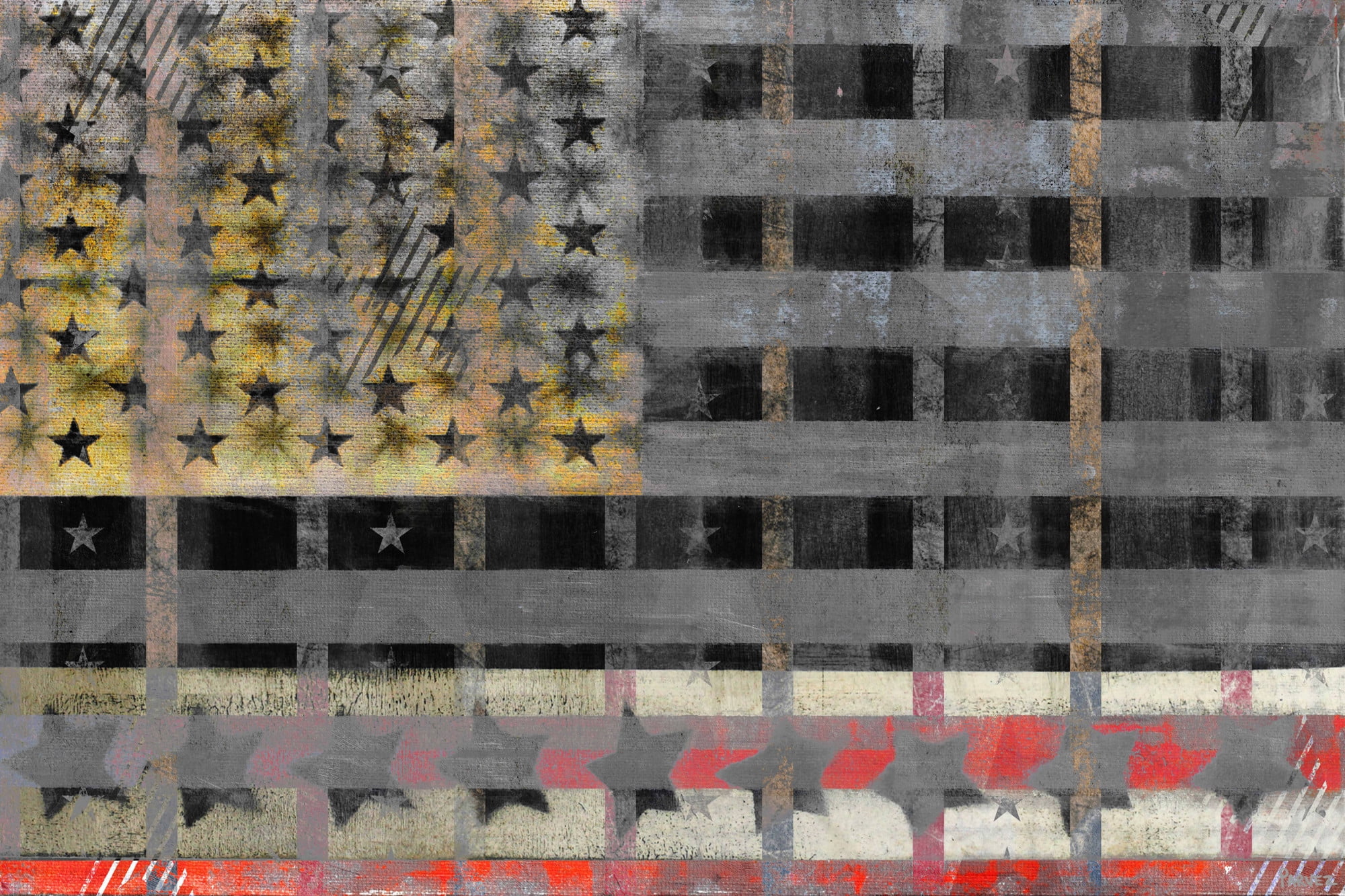 Parvez Taj "Battlefield" Print on Canvas