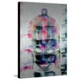 thumbnail image 1 of Parvez Taj  - "Black Tribal Mask" Print on Brushed Aluminum 40 x 60, 1 of 4