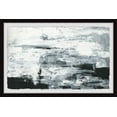 thumbnail image 1 of Parvez Taj "Black and White Smudges III" Framed Painting Print, 1 of 6