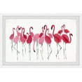 thumbnail image 1 of Parvez Taj Blhing Flamingos Framed Wall Art, 1 of 6