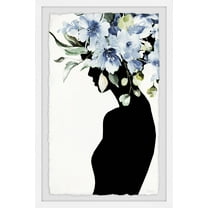 Parvez Taj Blooming Blues Framed Wall Art