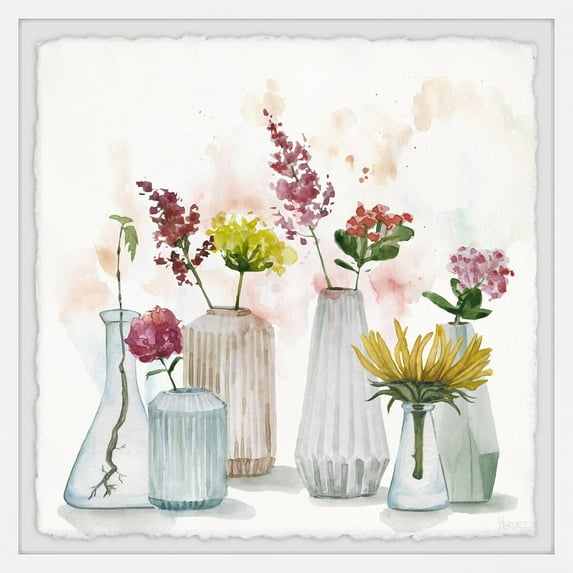 Parvez Taj Blooming Buds Framed Wall Art