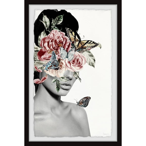 Parvez Taj Blooming Floral Beauty Framed Wall Art