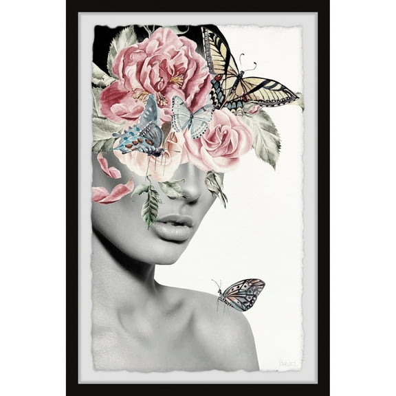 Parvez Taj Blooming Floral Beauty II Framed Wall Art