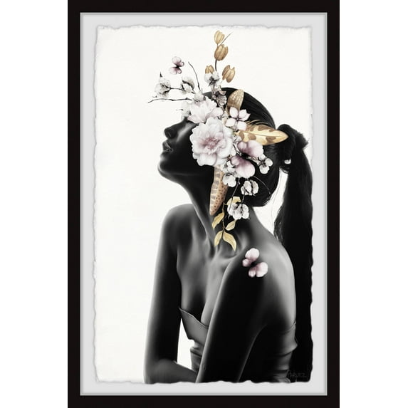 Parvez Taj Blooming Floral Drama Framed Wall Art