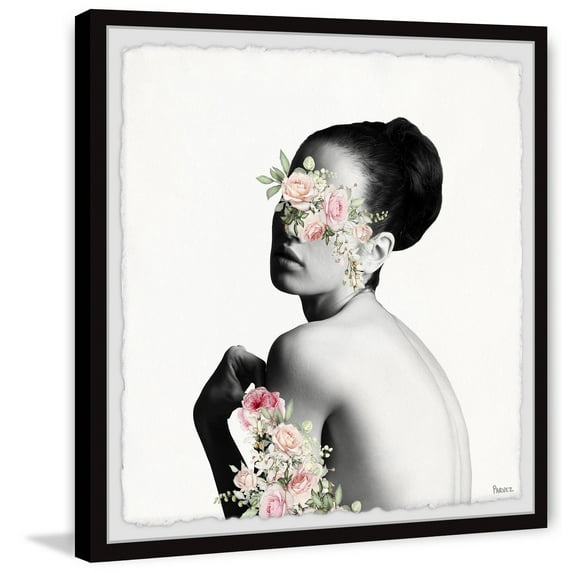 Parvez Taj "Blooming Roses" Framed Painting Print