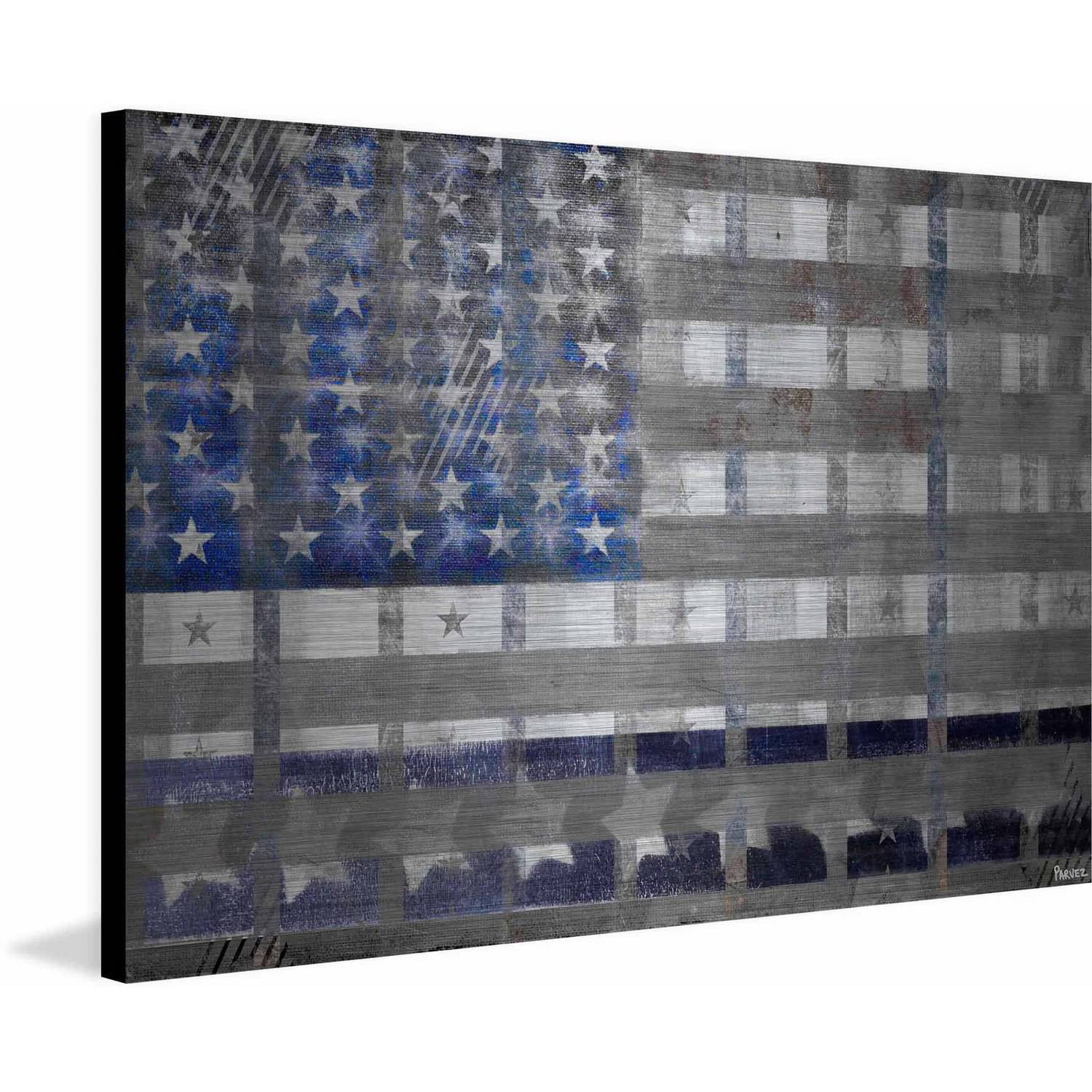 Parvez Taj "Blue America" Print on Brushed Aluminum