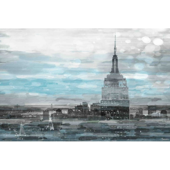 Parvez Taj "Blue City Hues" Print on Canvas