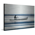 thumbnail image 1 of Parvez Taj  - Blue Lake Canoe Painting Print on Brushed Aluminum Multi 45 x 30, 1 of 5