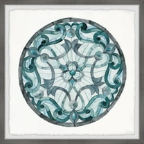 Parvez Taj Blue Lilies Framed Wall Art