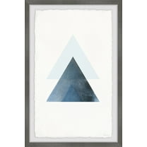Parvez Taj Blue Triangle Magic Framed Wall Art