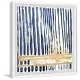 thumbnail image 1 of Parvez Taj "Blue Verticals" Framed Painting Print, 1 of 6