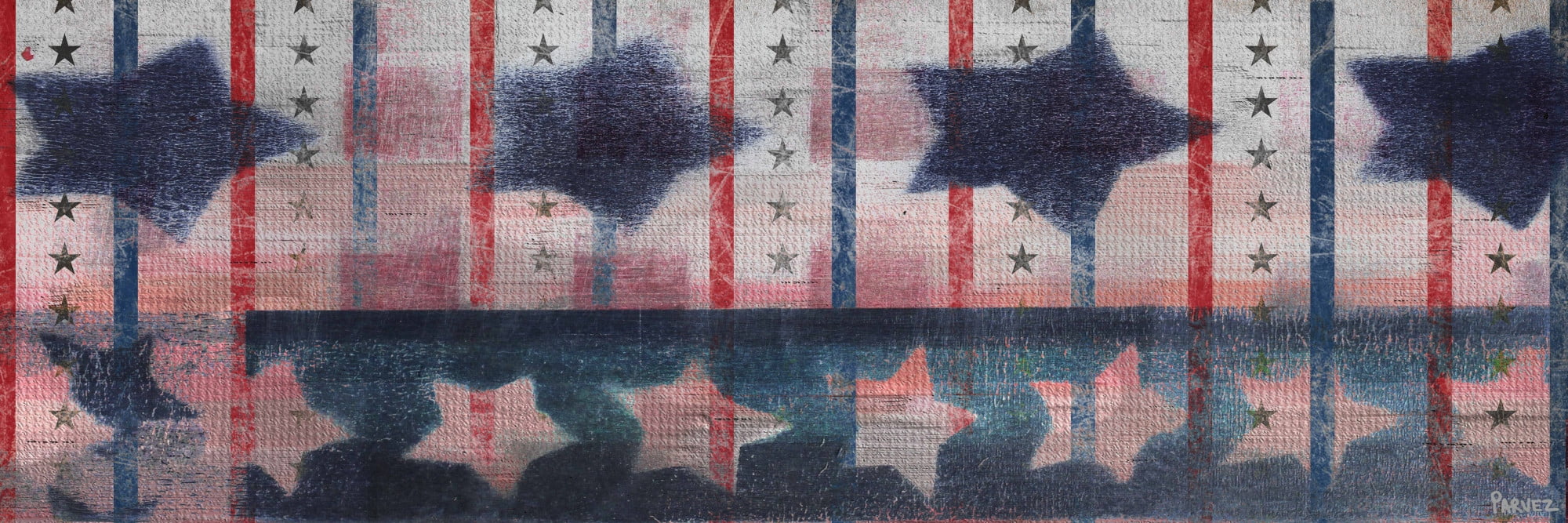 Parvez Taj "Bold Stars" Print on Canvas