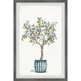 thumbnail image 1 of Parvez Taj Bonsai Orange Tree Framed Painting Print, 1 of 6