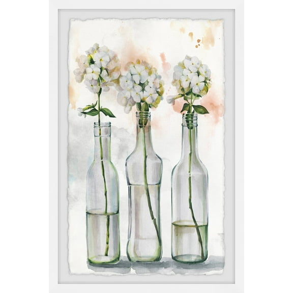 Parvez Taj Bottled Blooms Framed Wall Art