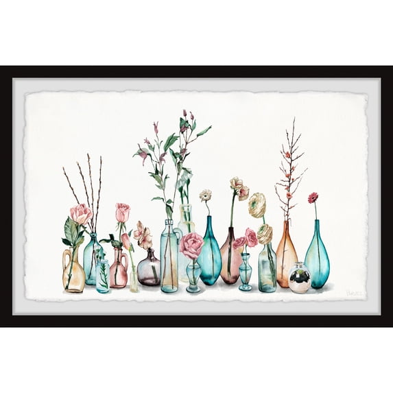 Parvez Taj Bottles and Jars Framed Painting Print