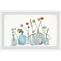Parvez Taj Bottles for the Blooms Framed Wall Art