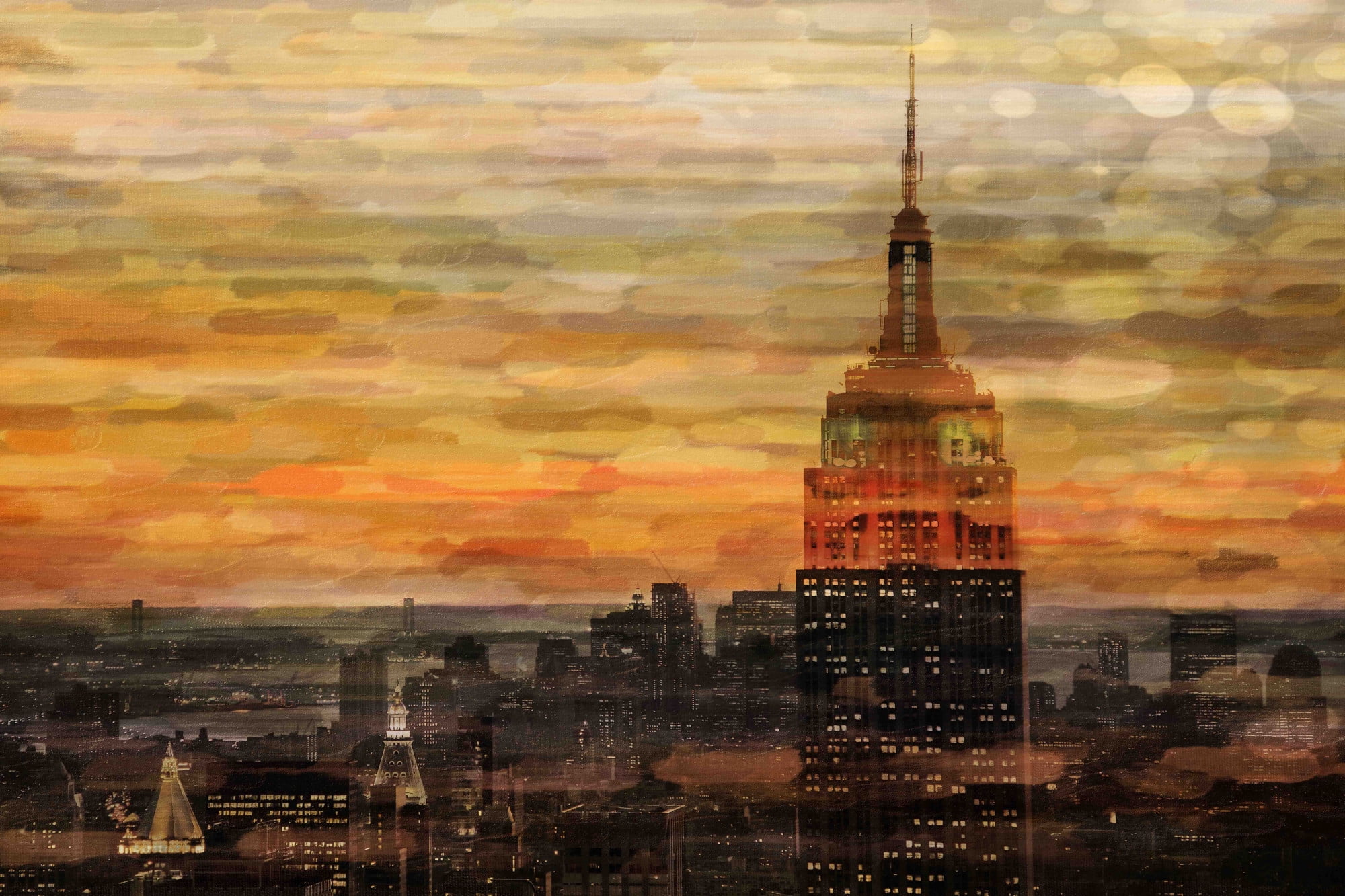 Parvez Taj Bronze Night Canvas Wall Art