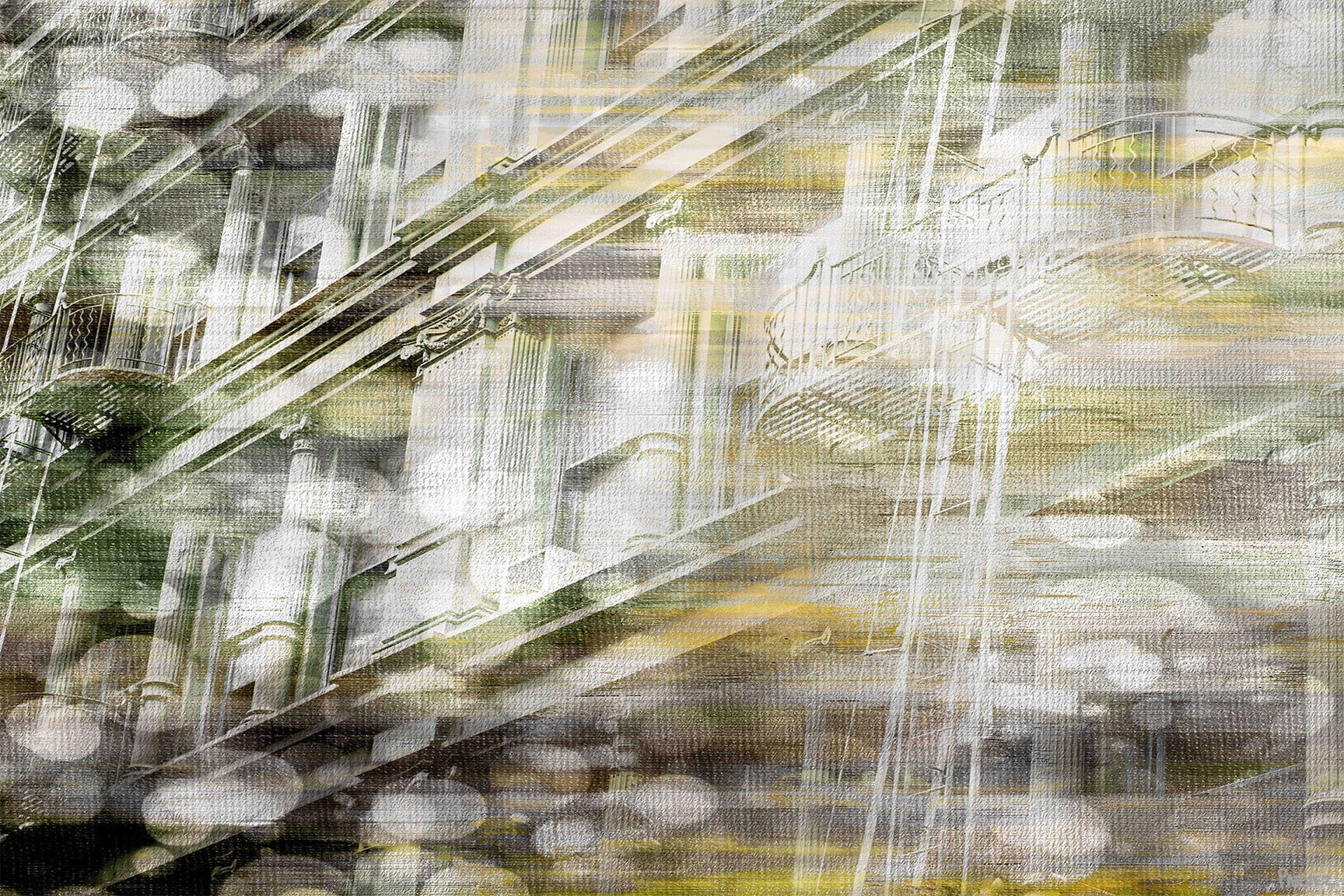 Parvez Taj "Building Columns" Print on Canvas