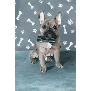 Parvez Taj Bulldog and Bones Canvas Wall Art