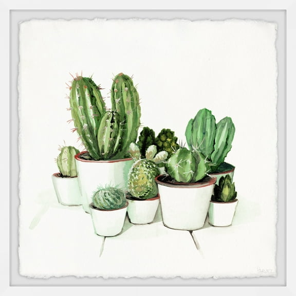 Parvez Taj Cactus Clan Framed Wall Art
