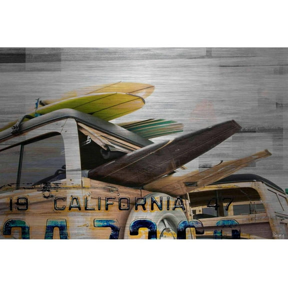 Parvez Taj Cali Day Art Print on Brushed Aluminum
