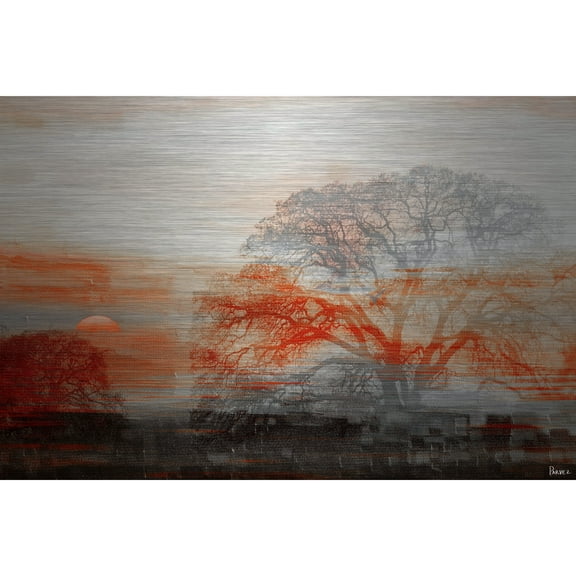 Parvez Taj  'Casa Vista' Painting Print on Brushed Aluminum 45 x 30