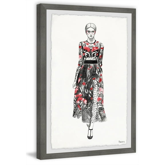 Parvez Taj "Catwalk See-Through" Framed Painting Print