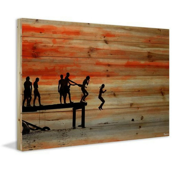 Parvez Taj Caught Ya Pinewood Wall Art