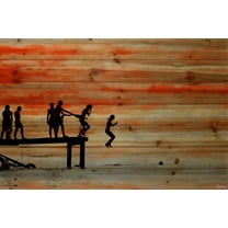 Parvez Taj Caught Ya Pinewood Wall Art