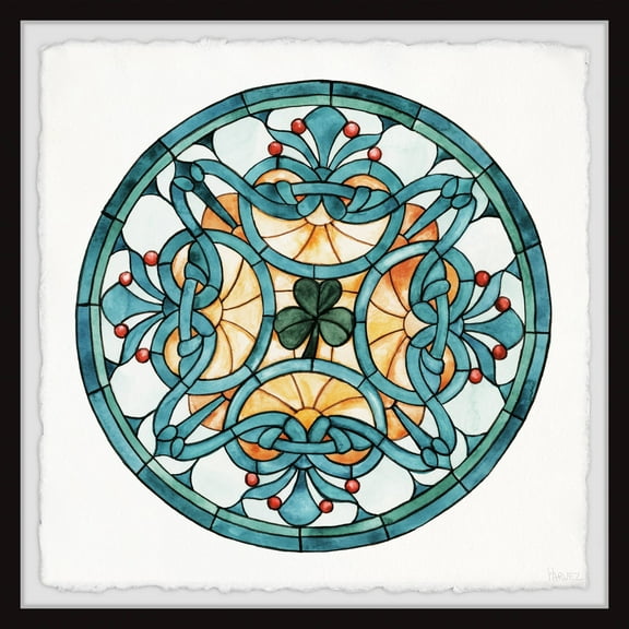 Parvez Taj Center Clover Leaf Framed Wall Art