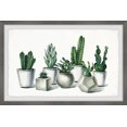 thumbnail image 1 of Parvez Taj Ceramic Potted Cactus Framed Wall Art, 1 of 6