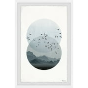 Parvez Taj "Circle Birds" Framed Painting Print
