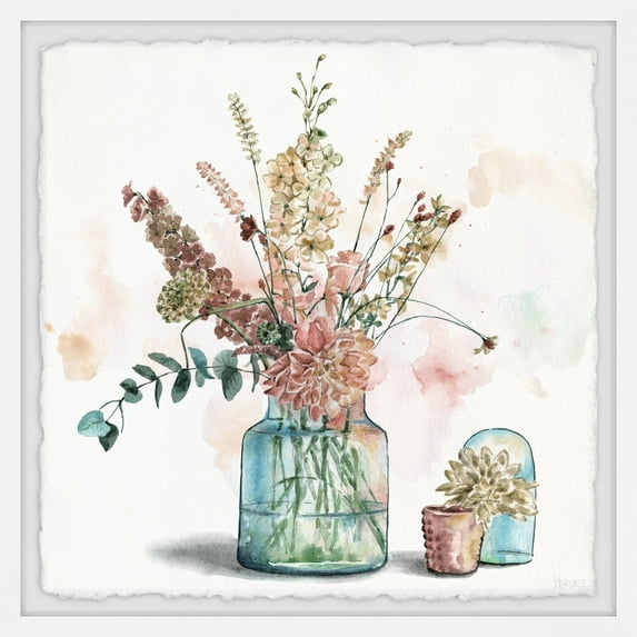 Parvez Taj Clearly Blooms Framed Wall Art