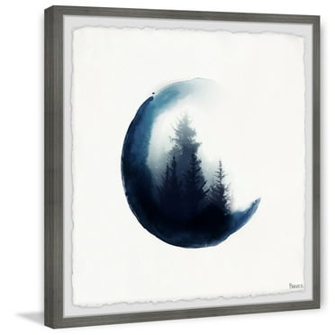Parvez Taj "Clouded Forest" Framed Painting Print