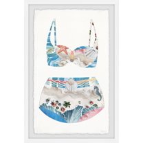 Parvez Taj Coastal Beach Swimsuit Framed Wall Art