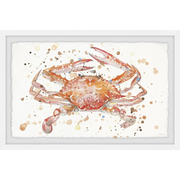 Parvez Taj Crab Splash Framed Wall Art
