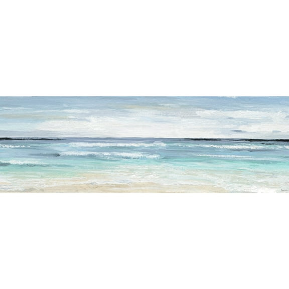 Parvez Taj Crashing Ocean Waves Painting Print on Wrapped Canvas
