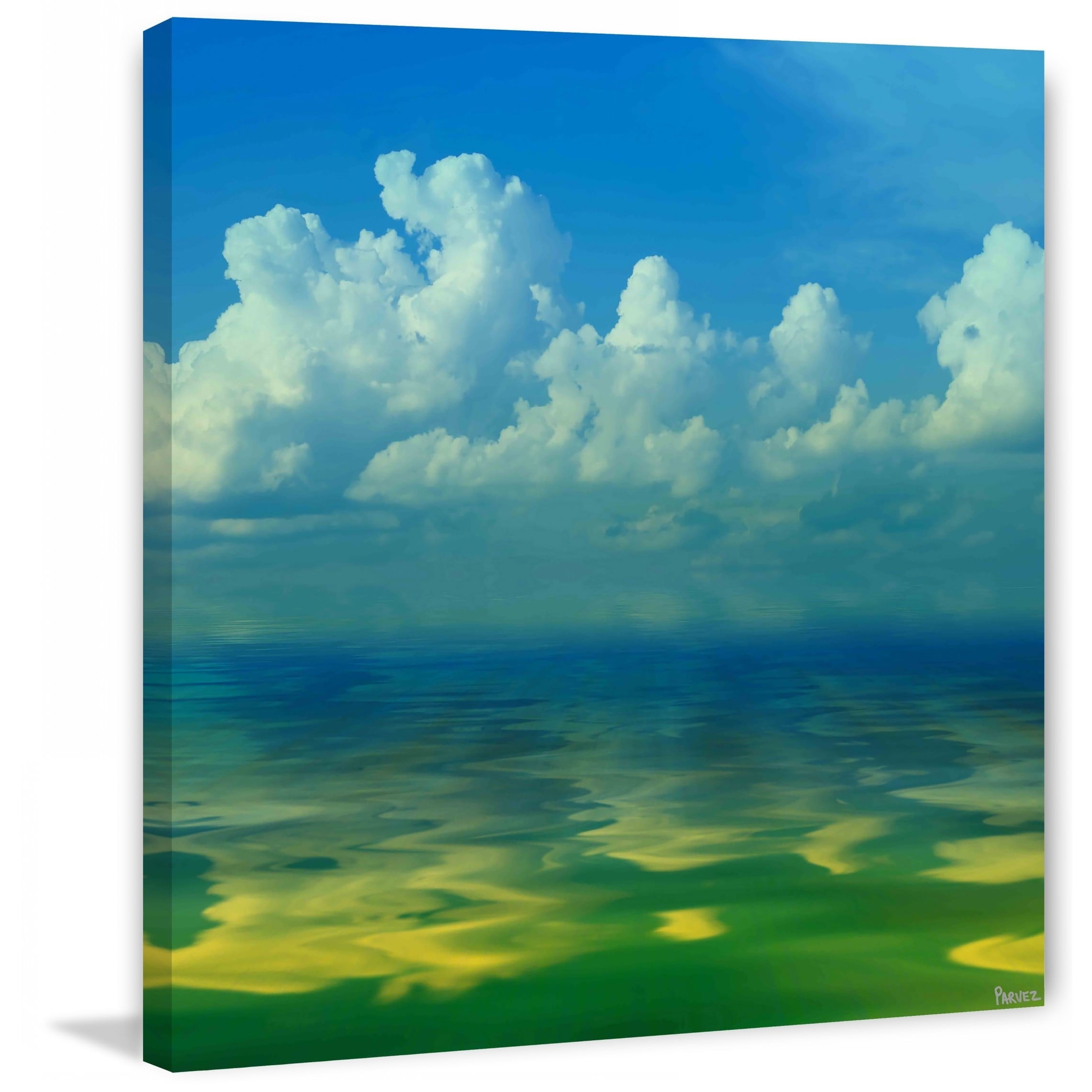 Parvez Taj  - "Cumulus Clouds" Print on Canvas 18 x 18