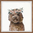 thumbnail image 1 of Parvez Taj Curly Poodle Framed Wall Art, 1 of 6