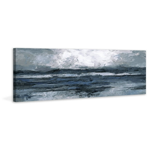 Parvez Taj "Dark Vast Ocean III" Painting Print on Wrapped Canvas