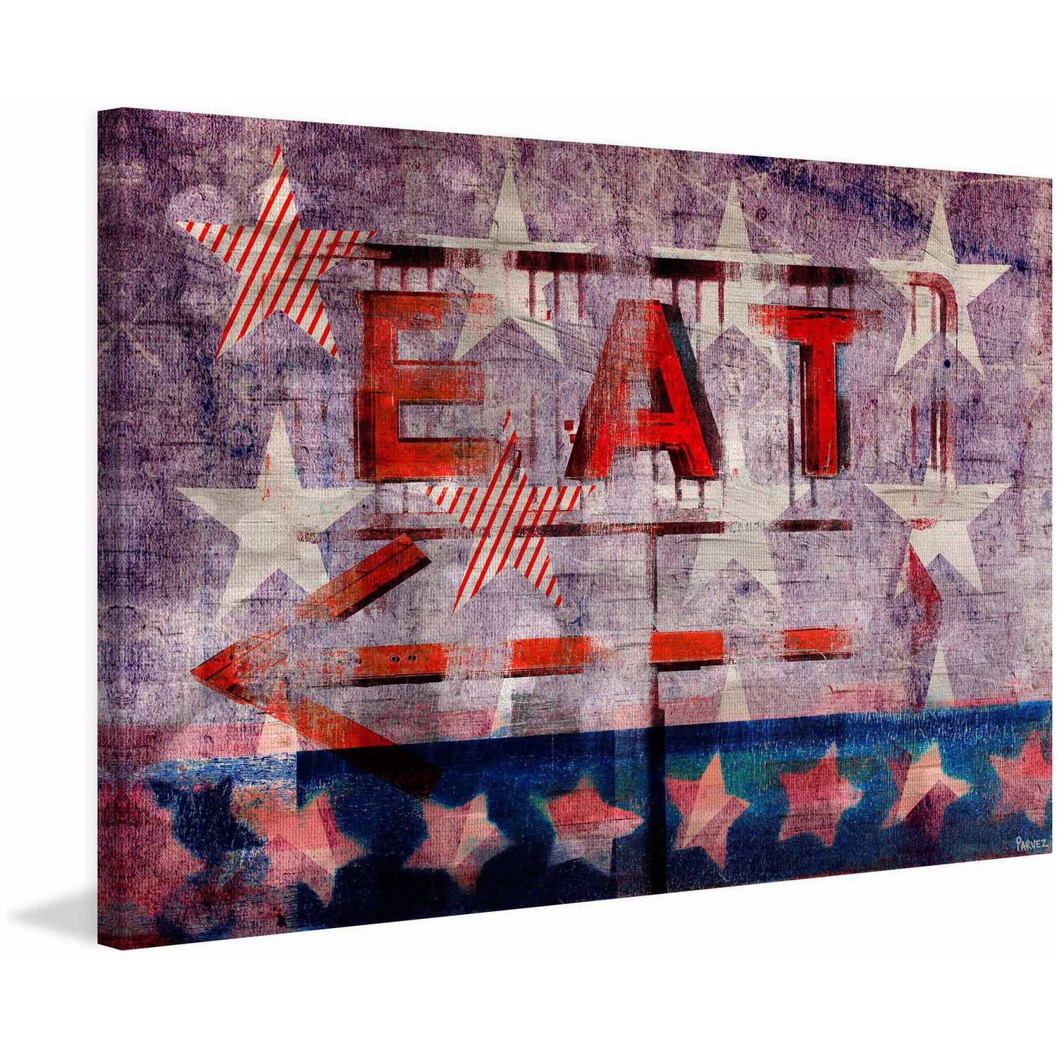 Parvez Taj "Eat This Way" Print on Canvas