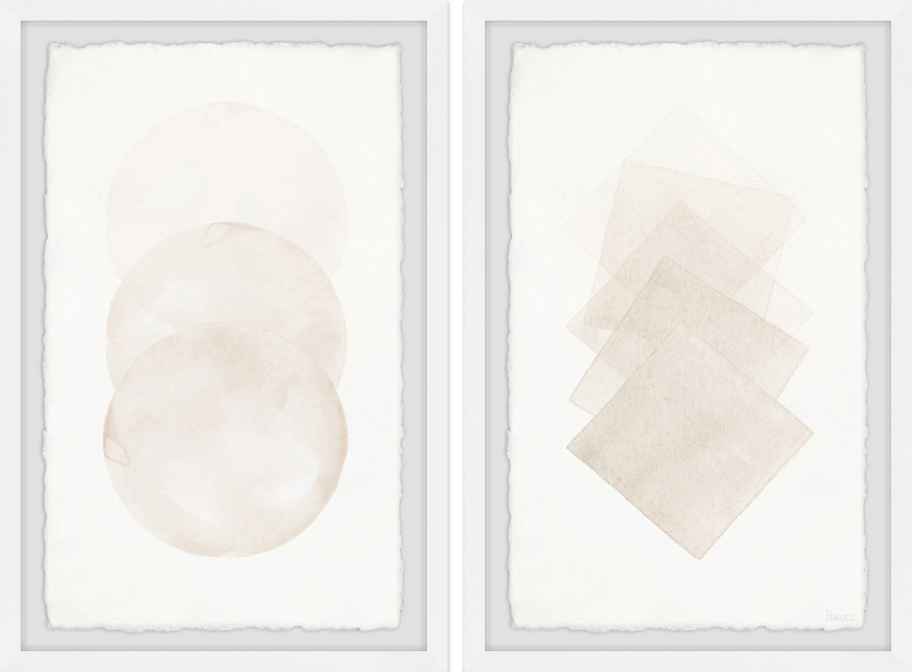 Parvez Taj Fading Creams Diptych