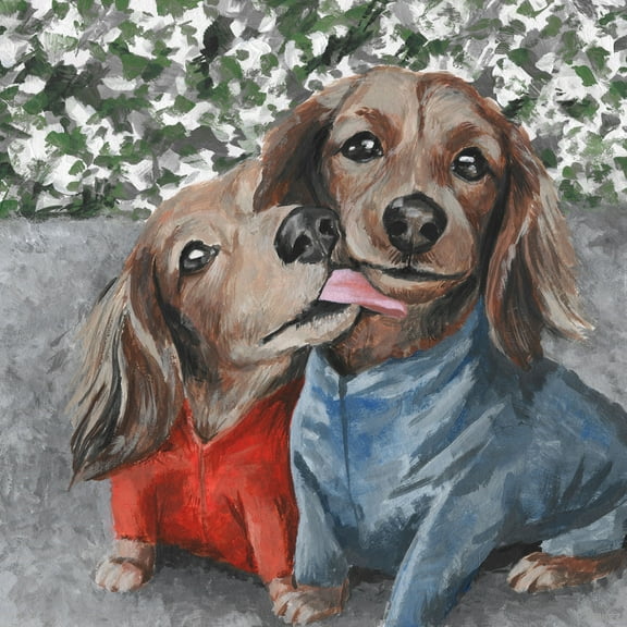 Parvez Taj Fashion Dogs Canvas Wall Art